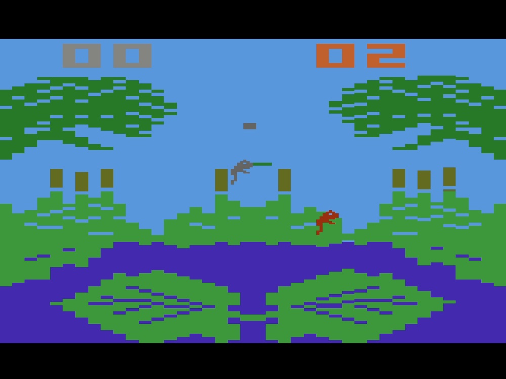 Gameplay of Frogs N Flies for Atari 2600